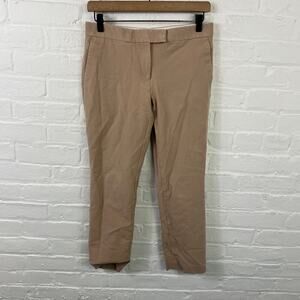 Ann Taylor Women's Devin Fit High Rise Straight Ankle Pants Beige Size 2